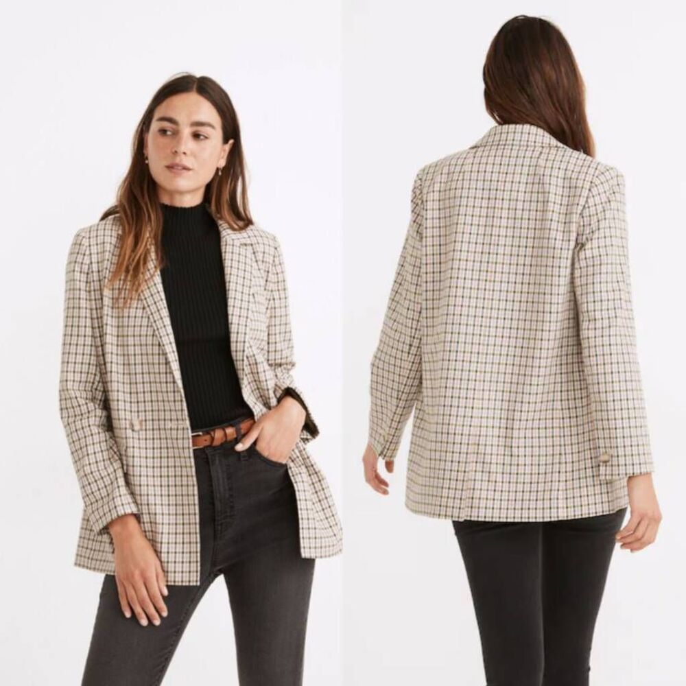 Madewell Dorset Blazer in Albermarle Plaid XS $168